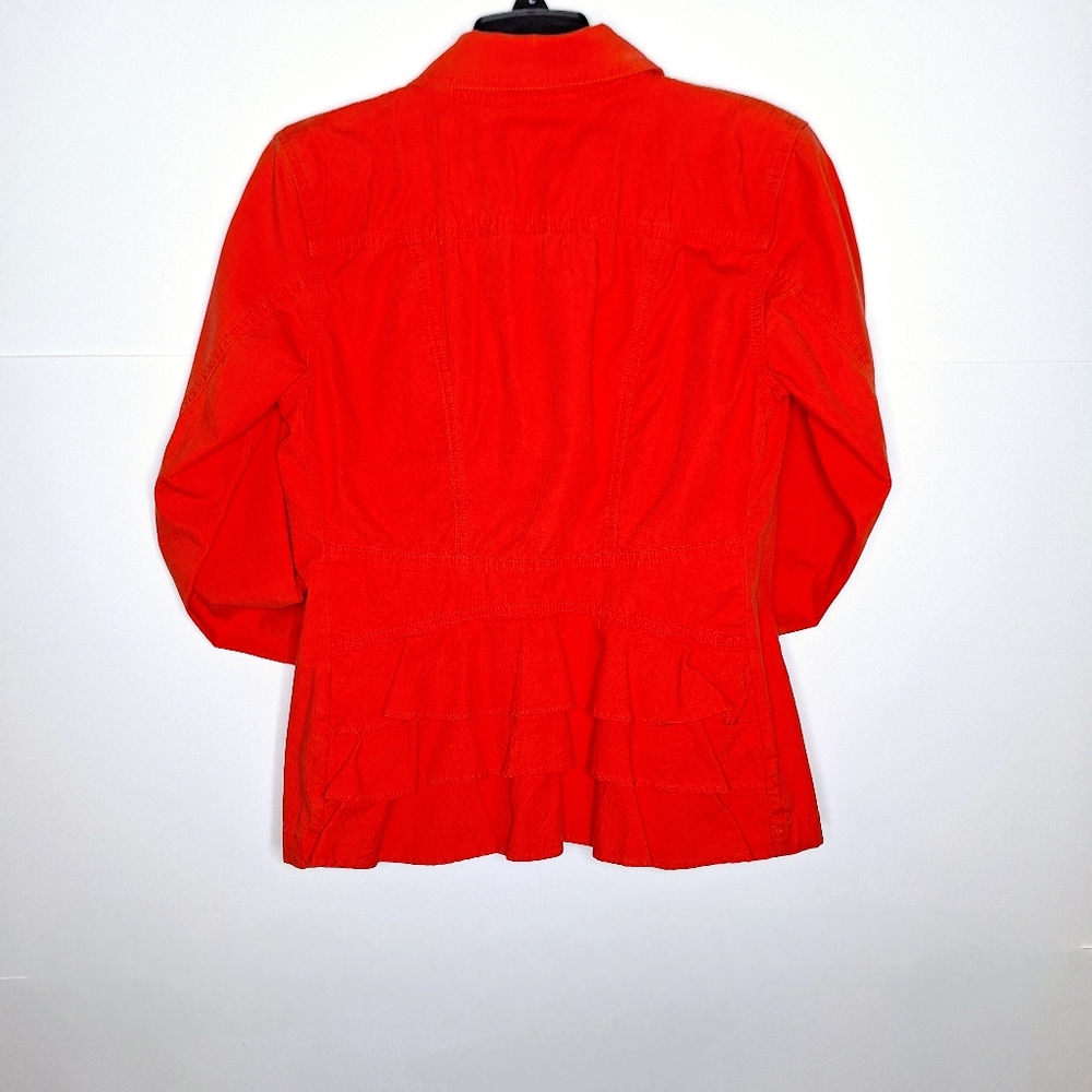 Cabi Military Core Red Button-Up Jacket. - image 2
